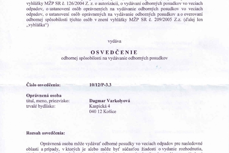 Certifikáty